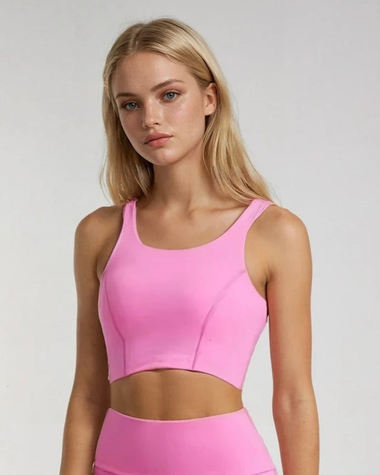 Rally Girl - Cropped Tank Top Pink