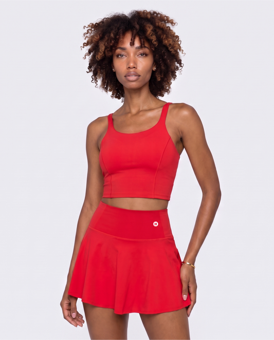 Rally Girl - Cropped Tank Top Red