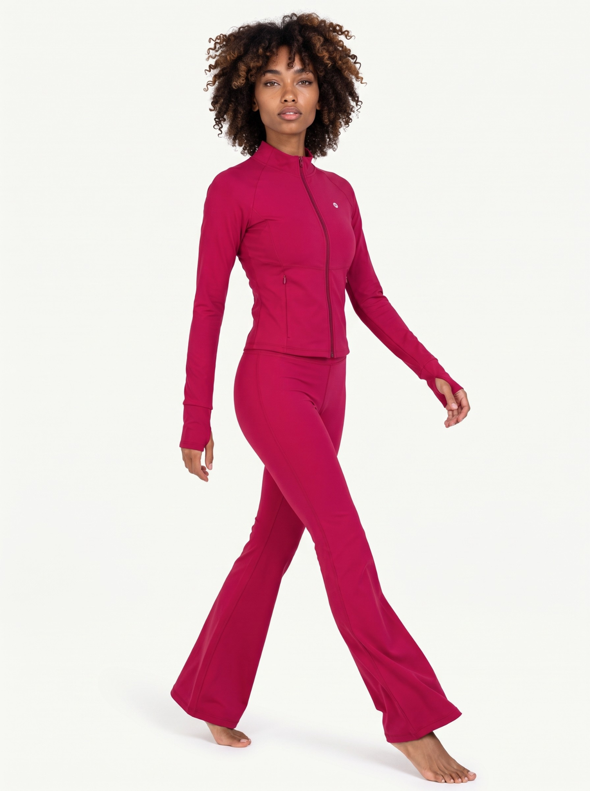 Form Fitted Zip-up Workout Jacket