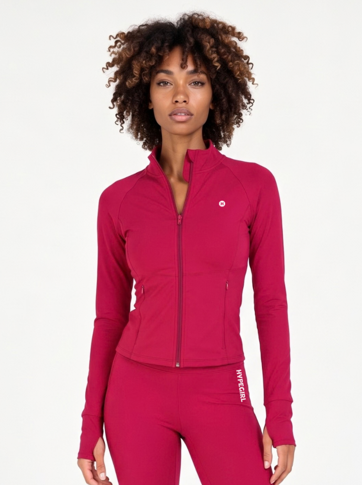 Form Fitted Zip-up Workout Jacket
